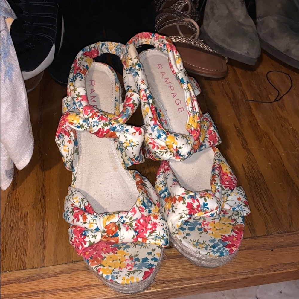 Floral Rampage wedges
